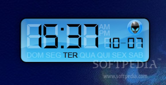 Alienware Digital Clock screenshot