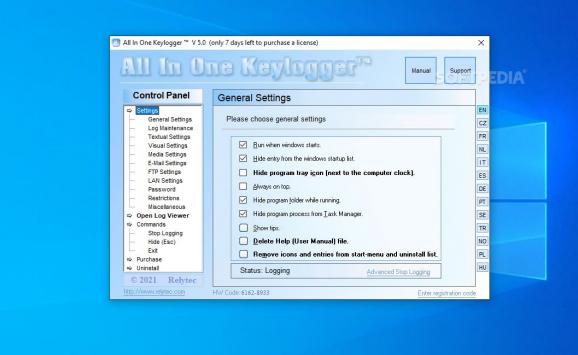 All In One Keylogger screenshot