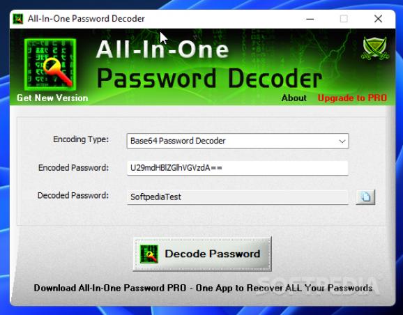 All-In-One Password Decoder screenshot