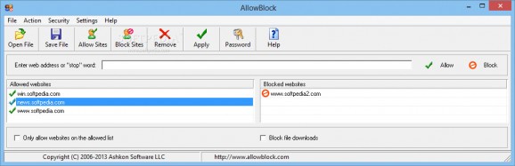 AllowBlock screenshot
