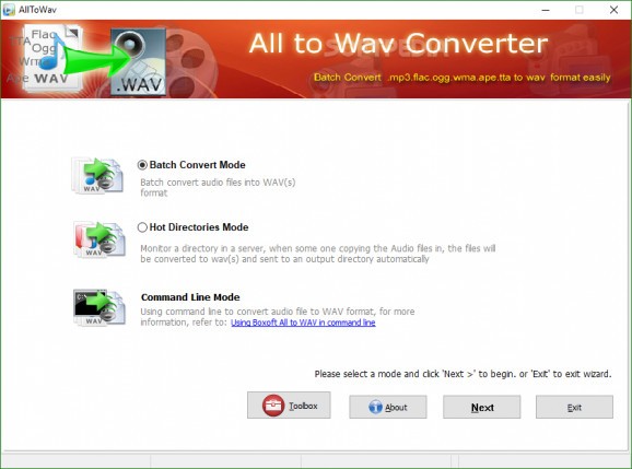 Boxoft All to Wav Converter screenshot