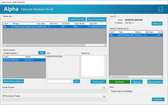 Alpha - Network Renderer for AE screenshot