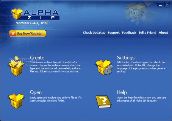 Alpha ZIP screenshot