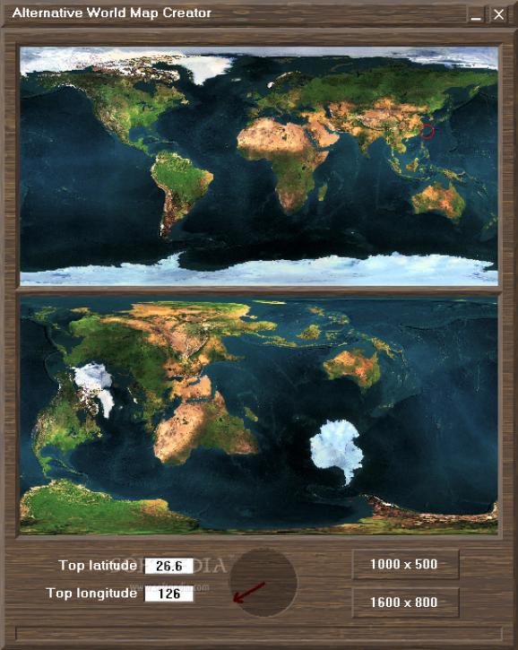 Alternative World Map Creator screenshot