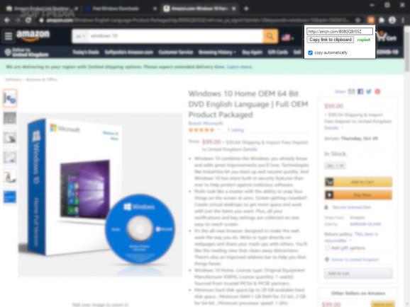 Amazon Product Link Shortener screenshot