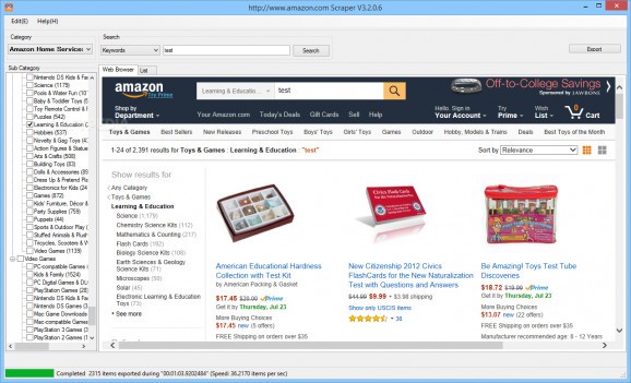 Amazon Scraper screenshot