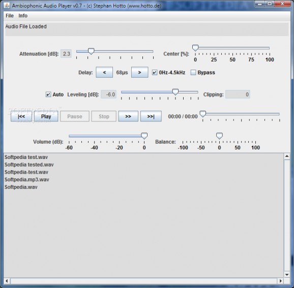 Ambiophonic Audio Player screenshot