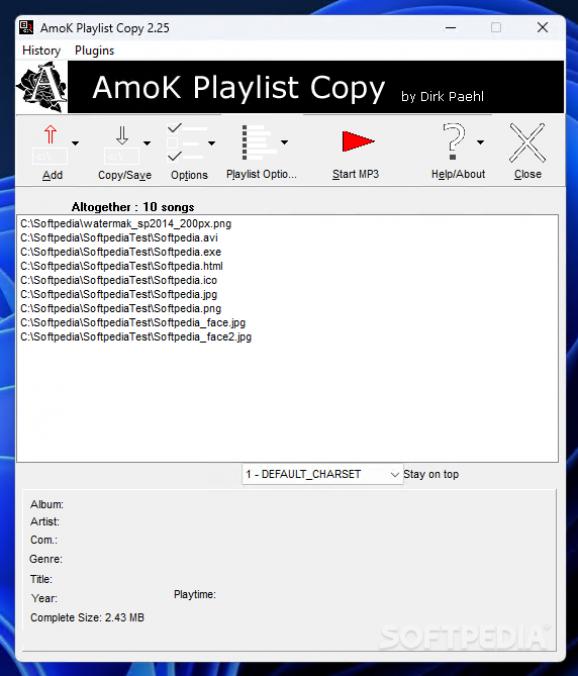 AmoK Playlist Copy screenshot