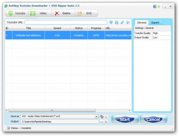 AnMing Youtube Downloader + DVD Ripper Suite screenshot