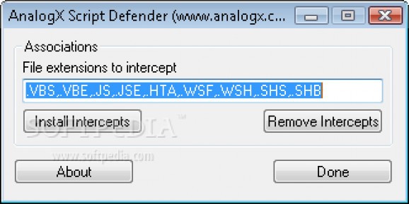 AnalogX Script Defender screenshot