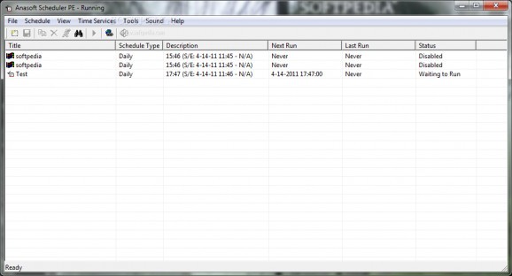 Anasoft Scheduler PE screenshot