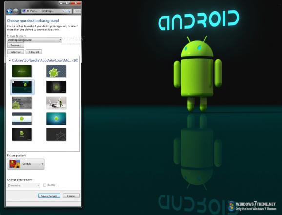 Android Windows 7 Theme screenshot