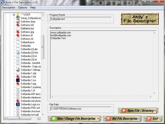 Andy's File Descriptor screenshot