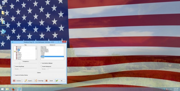 Desktop Flag 3D Screensaver screenshot