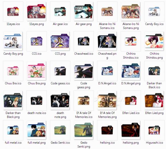 Anime Folders screenshot