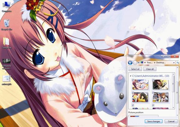 Anime Girls Windows 7 Theme screenshot