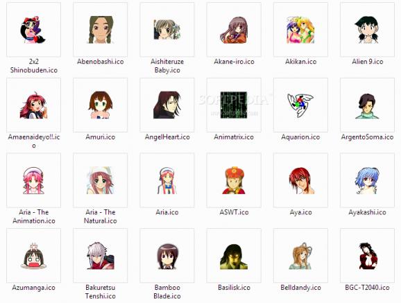 Anime Icons Pack 1 of 6 screenshot