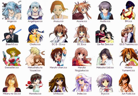 Anime Icons Pack 6 of 6 screenshot