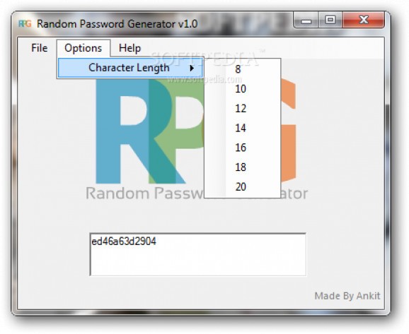 Random Password Generator screenshot