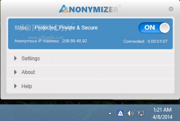 Anonymizer Universal (formerly Anonymizer Anonymous Surfing) screenshot