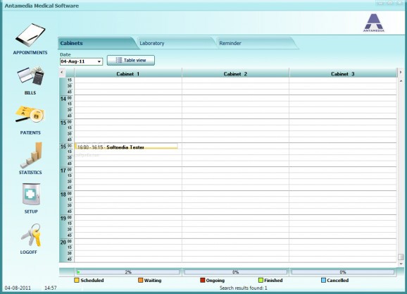 Antamedia Medical Software screenshot