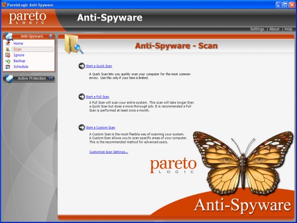 Anti-Spyware with Spam Controls screenshot