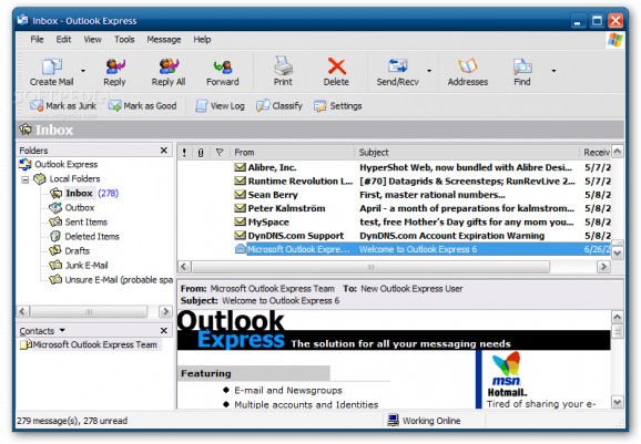 AntispamSniper for Outlook Express screenshot