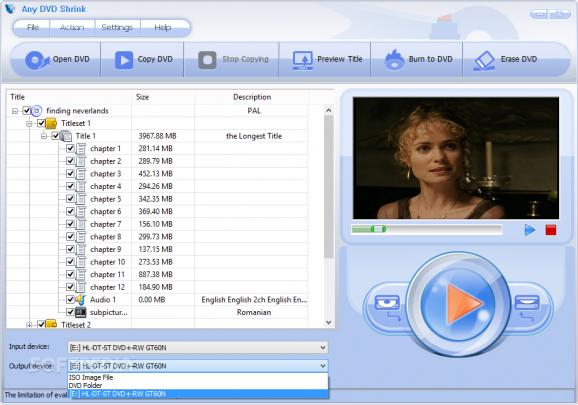 Any DVD Shrink screenshot