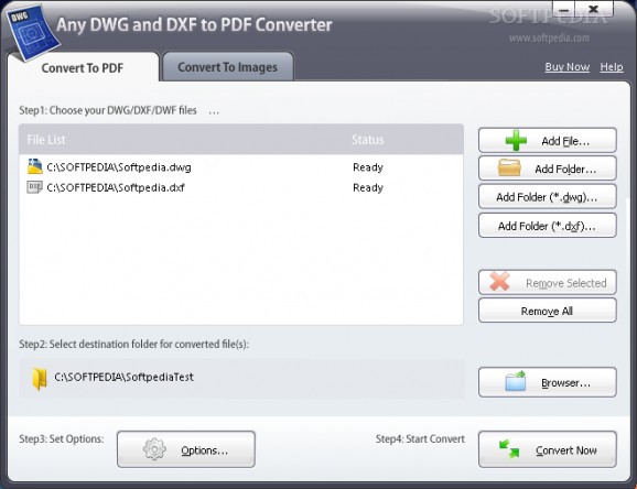 Any DWG and DXF to PDF Converter screenshot