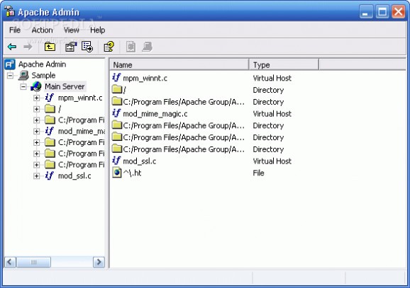 Apache Admin screenshot