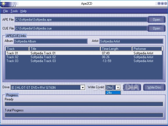Ape2CD screenshot
