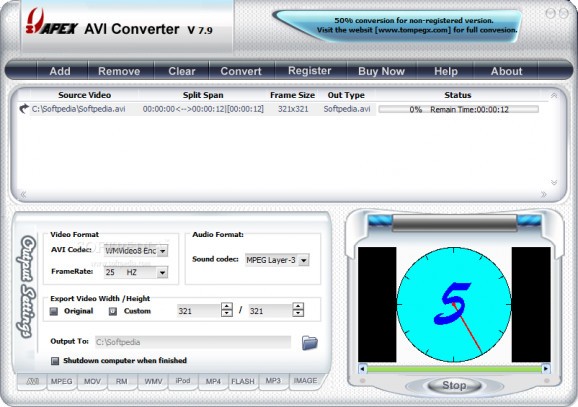 Apex AVI Converter screenshot