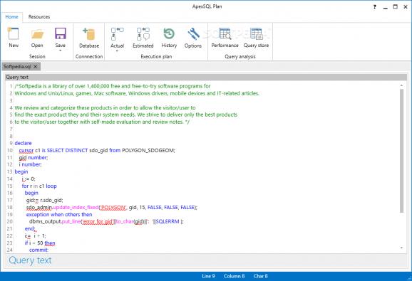 ApexSQL Plan screenshot