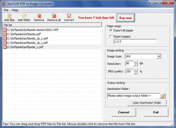 ApinSoft PDF to Image Converter screenshot