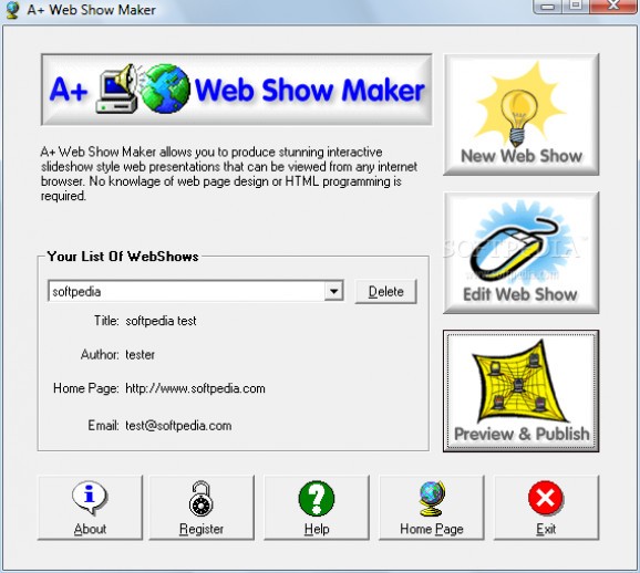 A+ Web Show Maker screenshot