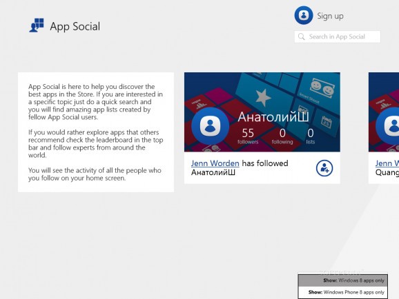 App Social screenshot