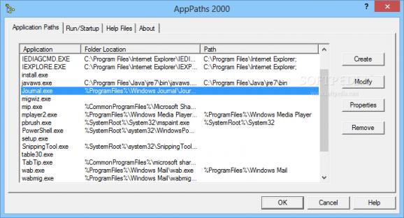 AppPaths 2000 screenshot
