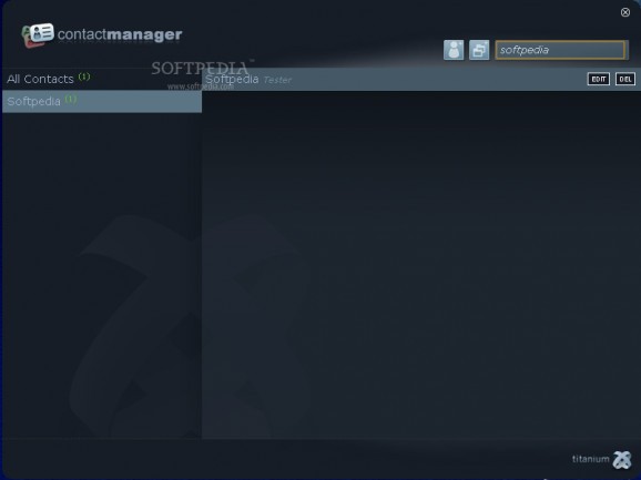 Appcelerator Contact Manager screenshot