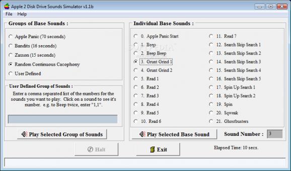 Apple 2 Disk Drive Sound Simulator screenshot