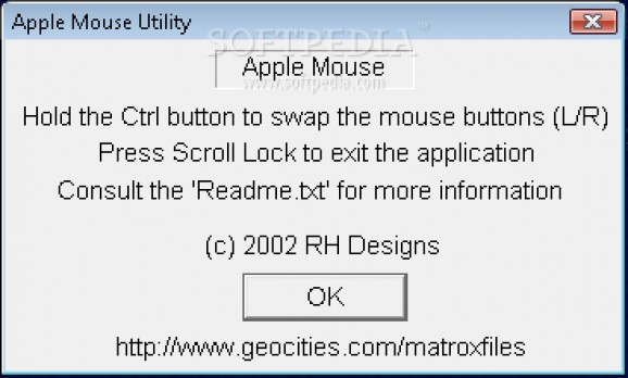 Apple Mouse Utility screenshot