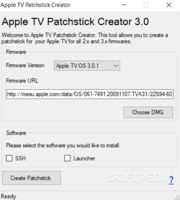 Apple TV Patchstick Creator screenshot