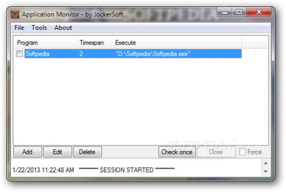 Application Monitor screenshot