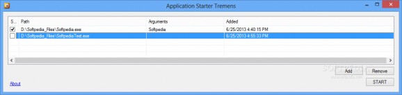 Application Starter Tremens screenshot