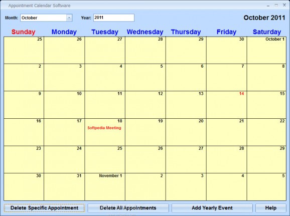 Appointment Calendar Software screenshot