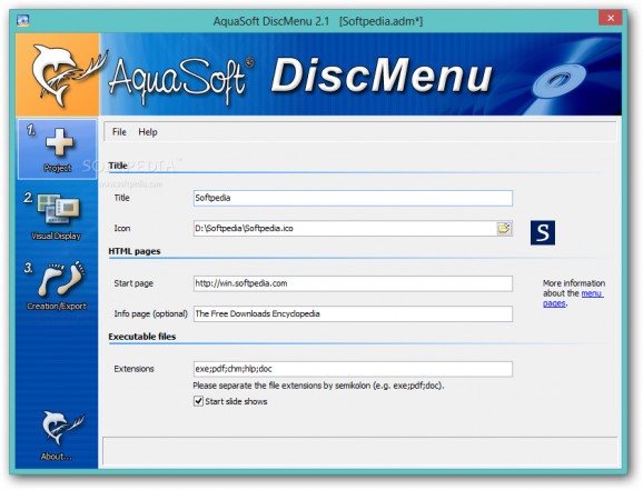 AquaSoft DiscMenu screenshot