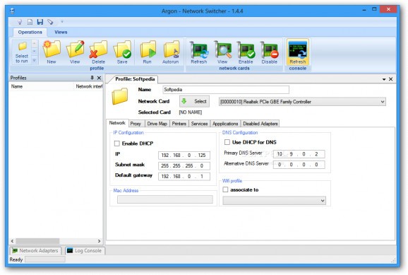 Argon Network Switcher screenshot