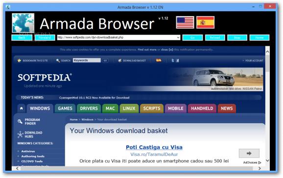 Armada Browser screenshot