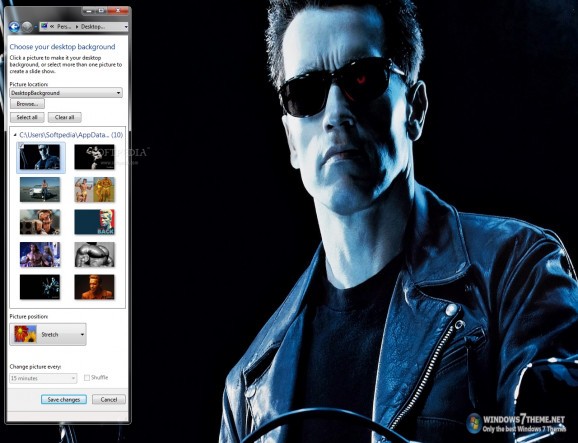 Arnold Schwarzenegger Windows 7 Theme screenshot