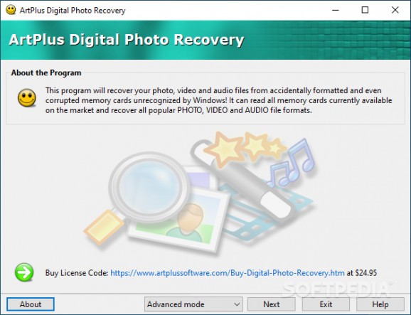 ArtPlus Digital Photo Recovery screenshot