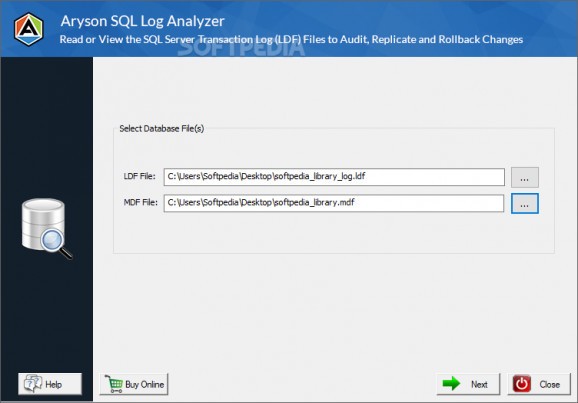 Aryson SQL Log Analyzer screenshot